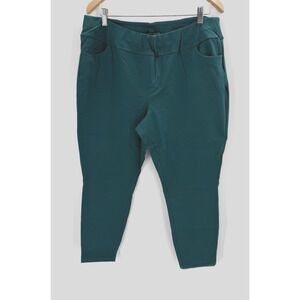 Susan Graver Weekend Womens Leggings Pants Ankle Pocket Size PXL Rich Mallard
